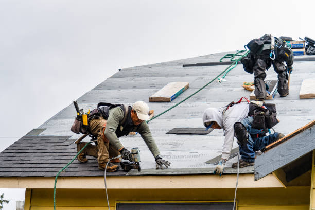Professional Gutter Installation technician working in Charm, OH